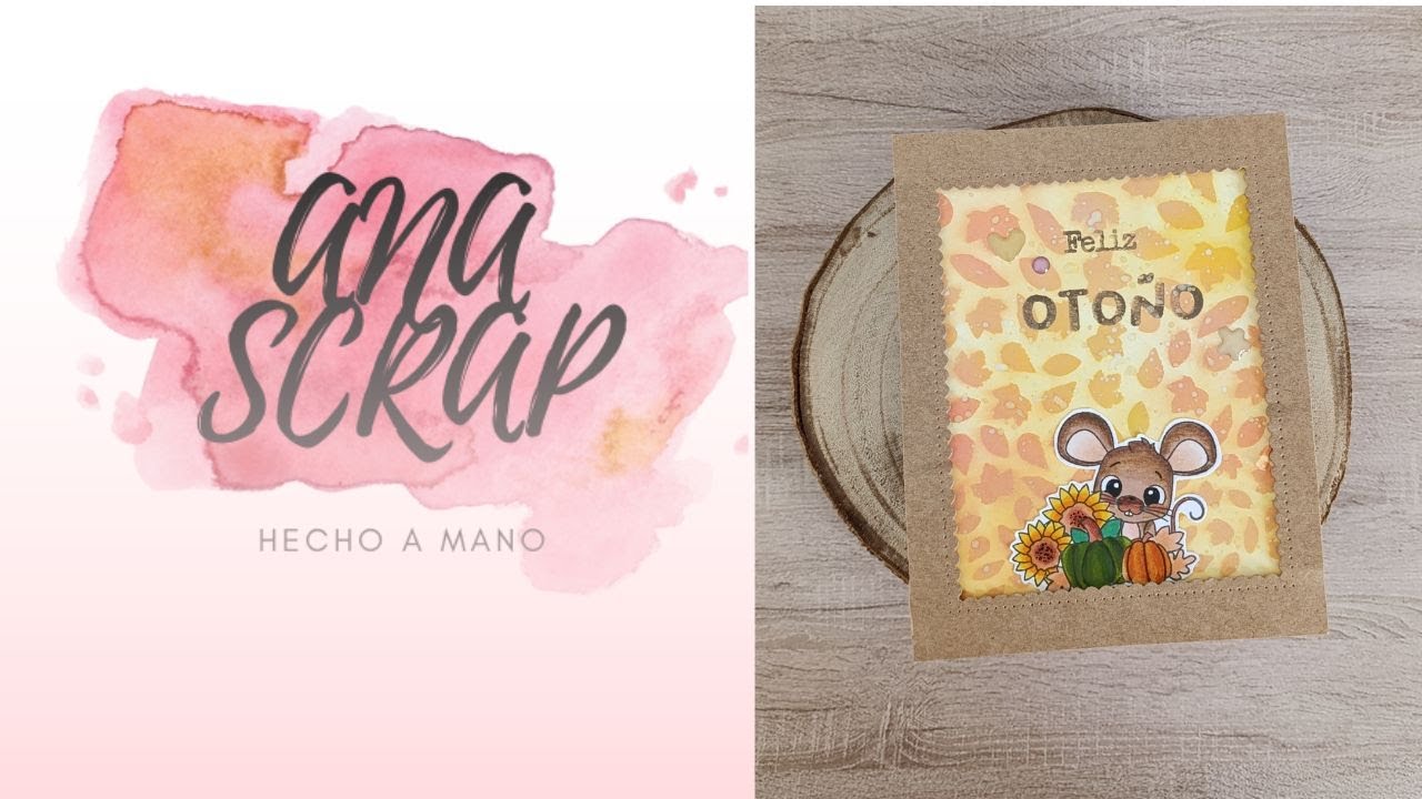 CARDMAKING otoño, tarjetería con sellos de PINK AND MAIN