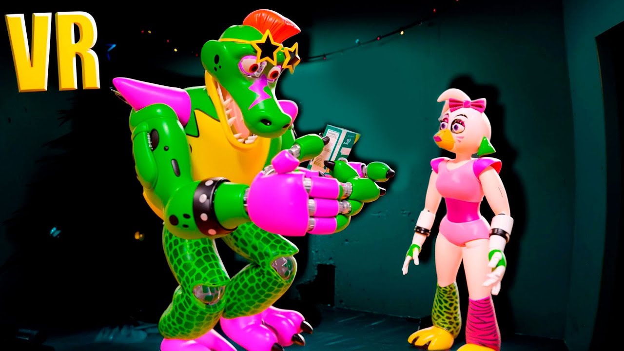 VR Гига Монти и Чика вместе лучшие серии в Бонелаб FNAF COOP Bonelab Mod