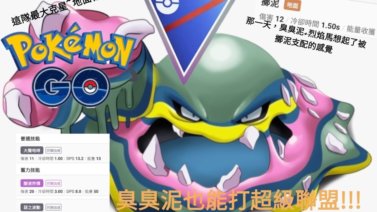 [Pokemon go]超級聯盟 PVP S24 阿羅拉臭臭泥+烈焰馬+甲賀忍蛙