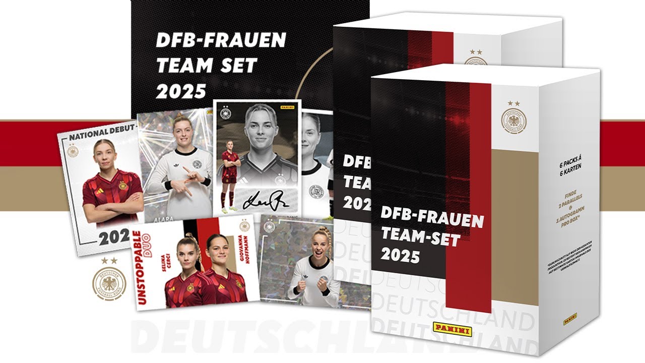2025 PANINI DFB Frauen Team Set - 2 BOXEN zum UEFA Nations League Finale