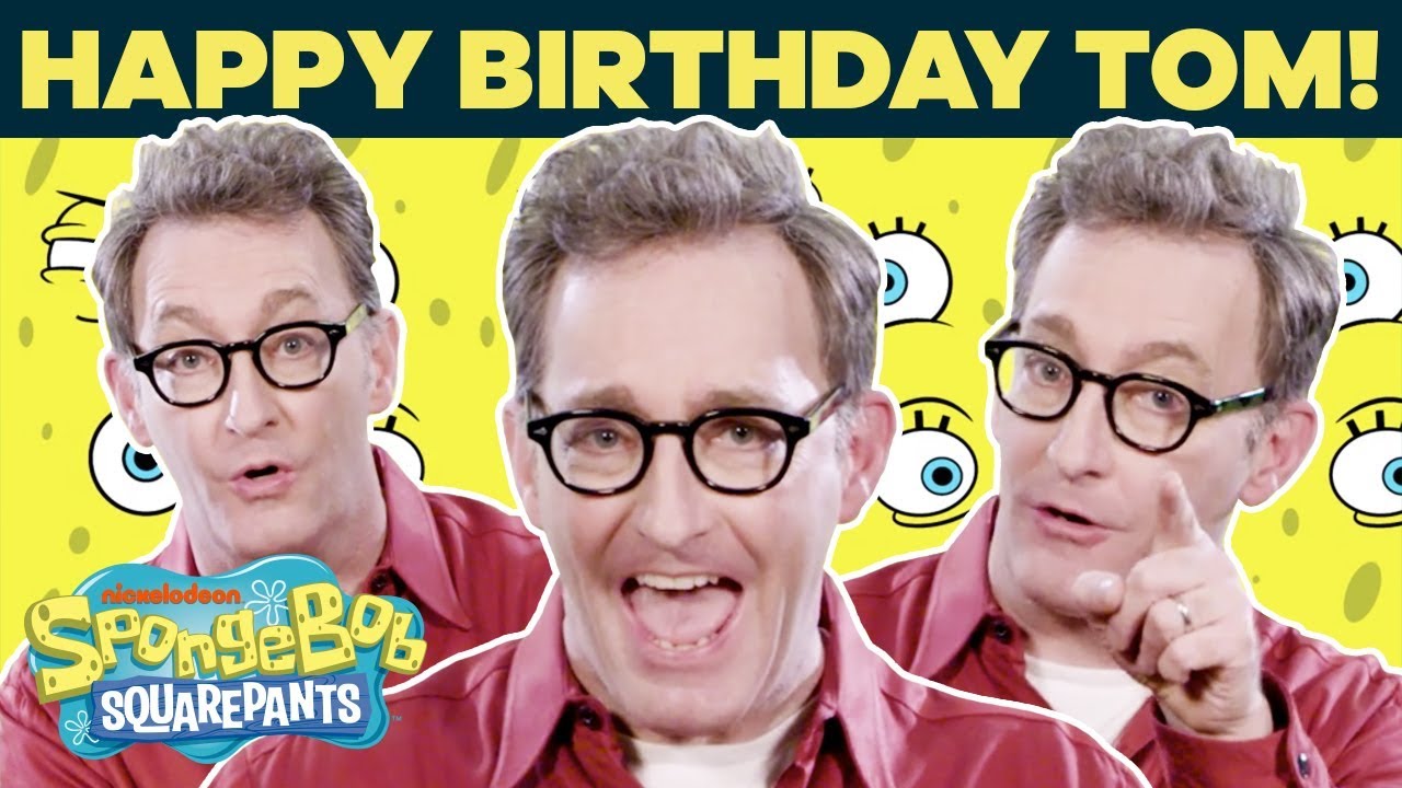 Tom Kenny (Voice of SpongeBob) Talks Fan-Favorite Lines IRL 🎂 Happy Birthday! | SpongeBob