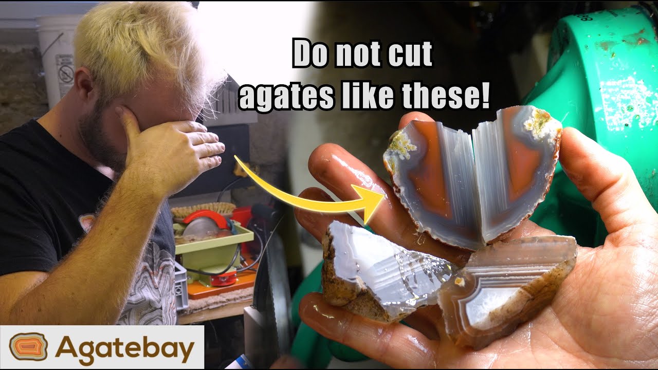 How not to cut agates! Don't make these mistakes 🙃