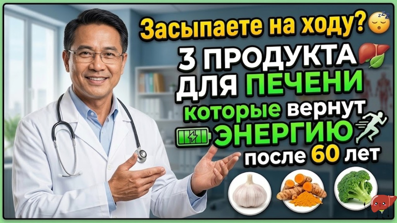 Засыпаете на ходу? 3 продукта для печени, которые вернут энергию после 60 лет | Секреты Здоровья