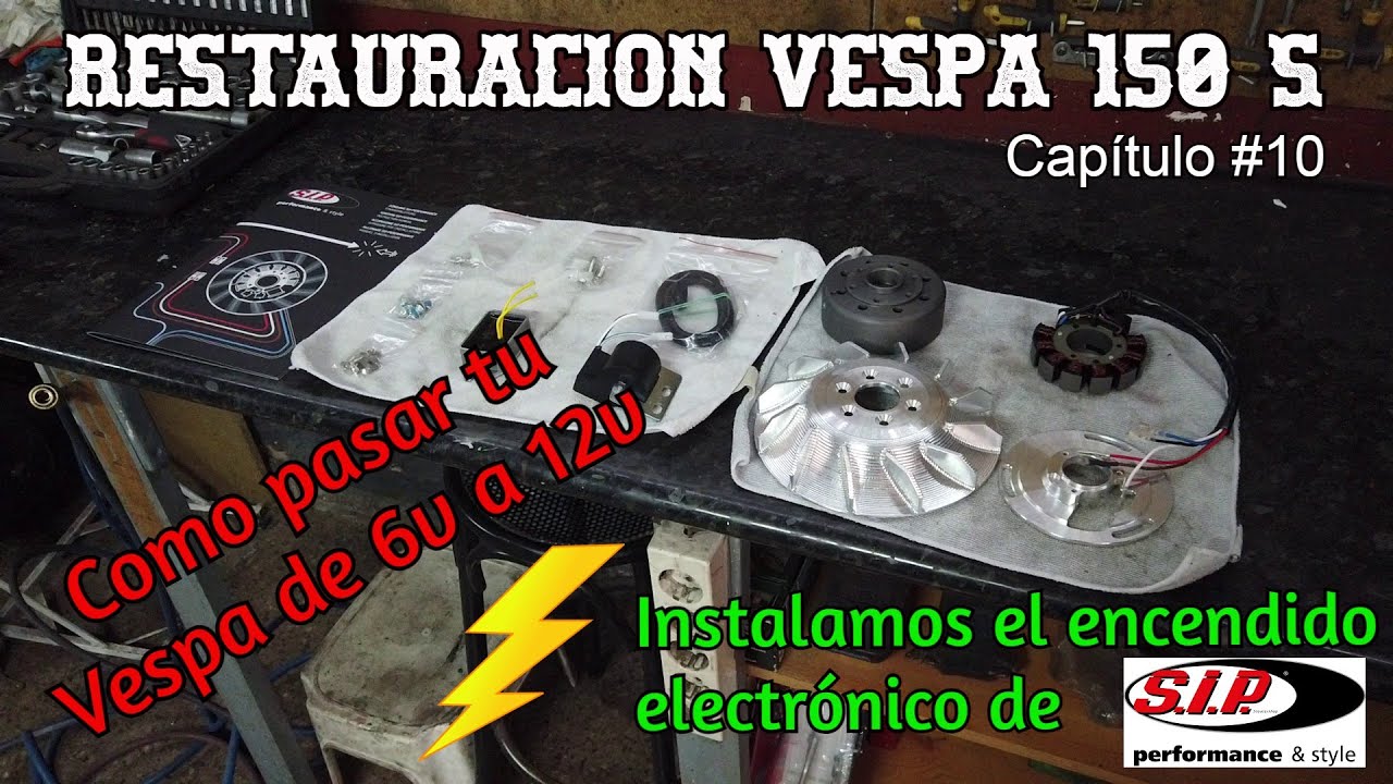 Como pasar tu vespa de 6 a 12v - Restauración Vespa 150 S - Capítulo #10