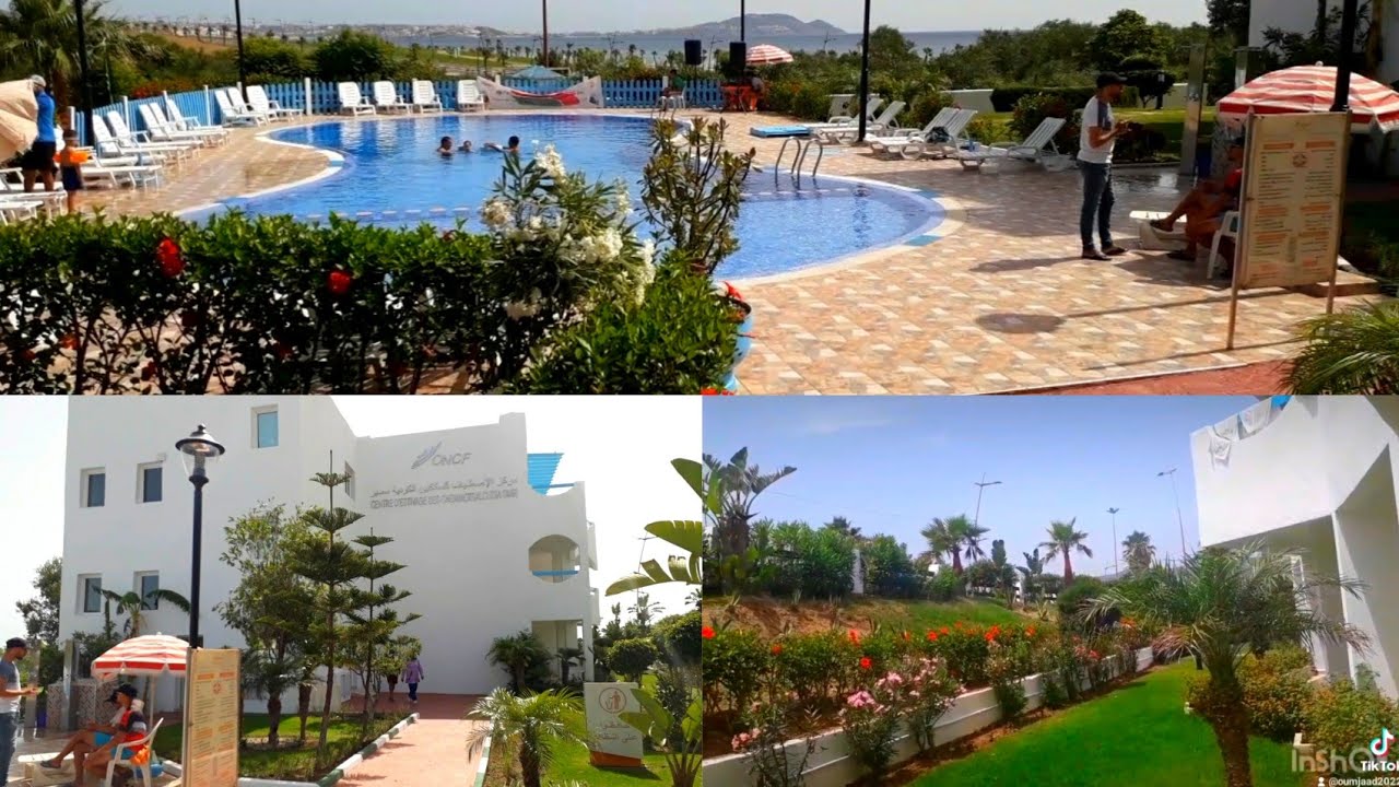 بعض اللقطات من العطلة الصيفية مع جولة في مركز اصطياف السككيين الكودية سمير بمدينة فنيدق 🏖️🥰