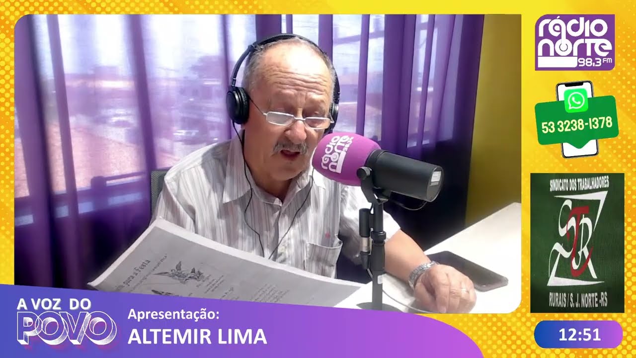 A Voz do Povo 19/01/2026 com Altemir Lima na Rádio Norte FM