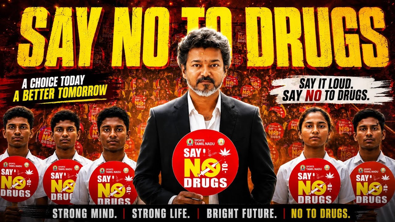 🚫 SAY NO TO DRUGS 💔 | TN CM Vijay Launches Powerful Anti-Drug Awareness Song | TN Govt Campaign