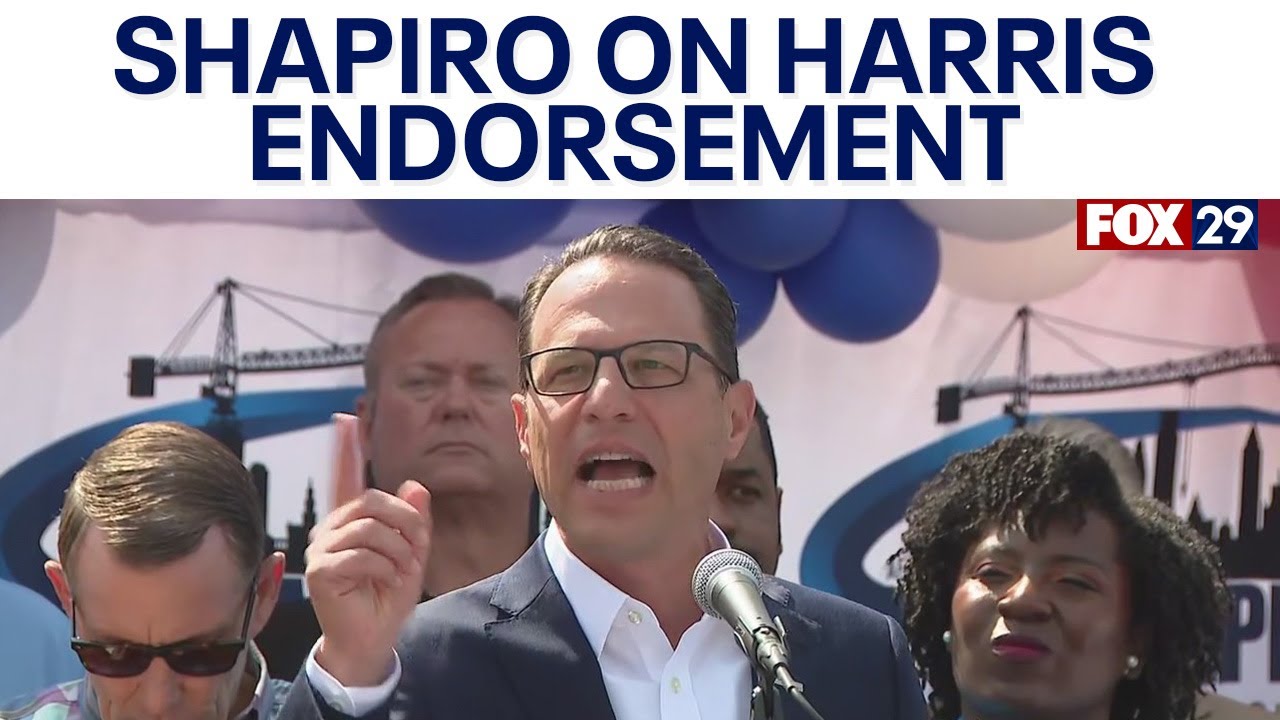 Gov. Josh Shapiro, Philadelphia Mayor Cherelle Parker speak on Kamala Harris endorsements