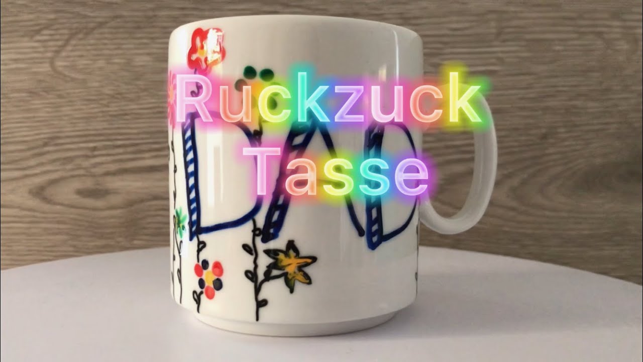 Ruck-Zuck-Tasse: Kaffeebecher mit Porzellanstiften bemalen