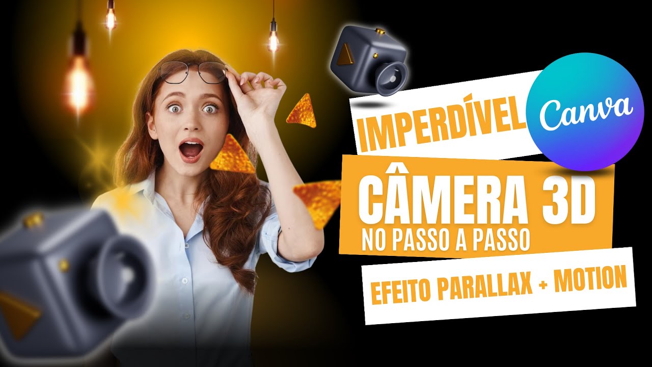 Câmera 3D no Canva: Aprenda a criar uma animação com efeito 3D no Canva com este tutorial de motion