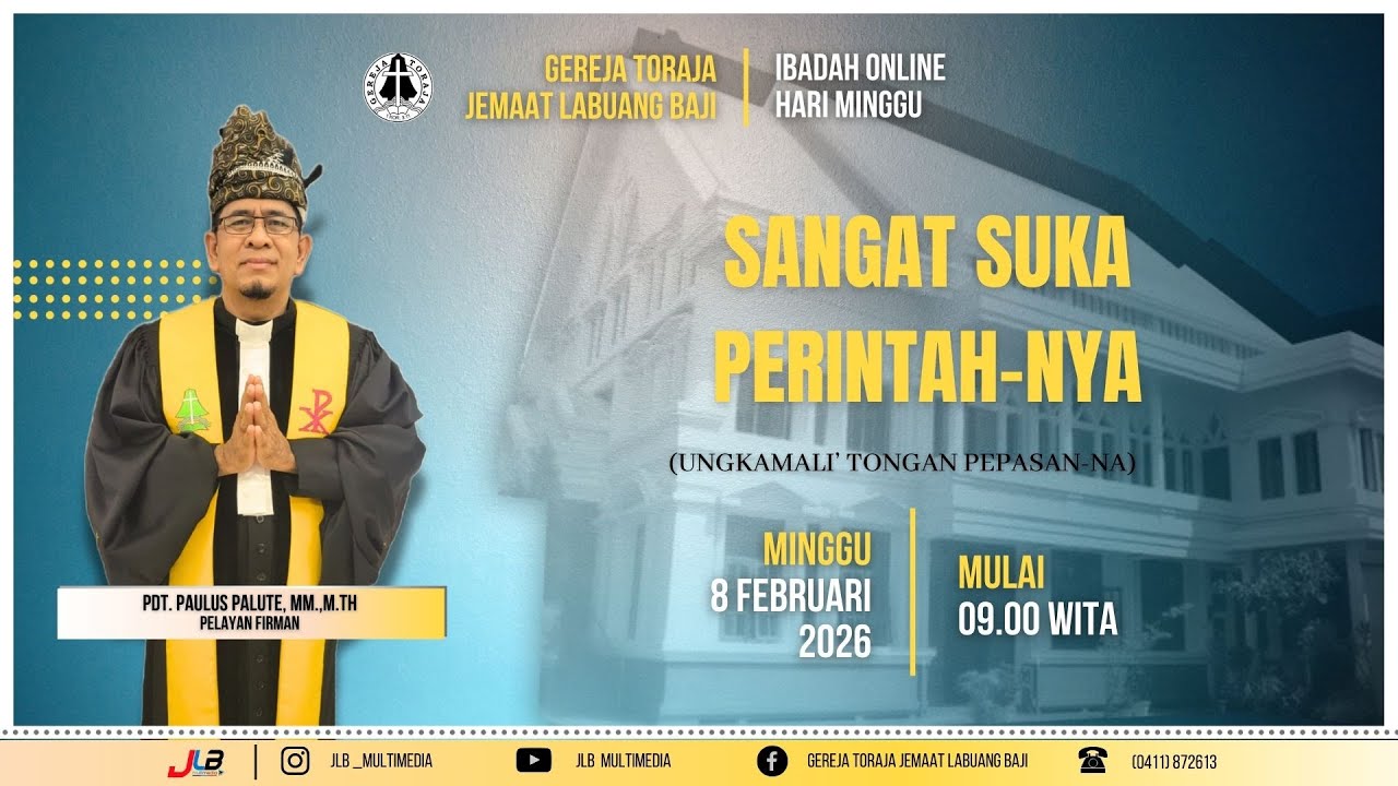 [LIVE] Ibadah Hari Minggu GT JEMAAT LABUANG BAJI, 8 Februari 2026