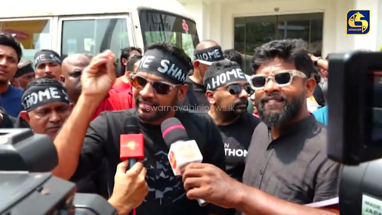 බුකී ශම්මි Go Homeක්‍රිකට් ආයතනය ළඟ විරෝධතාවක්  රාජාංගණේ හිමිගෙන් අදත් කුණුහරප පිටවෙයි
