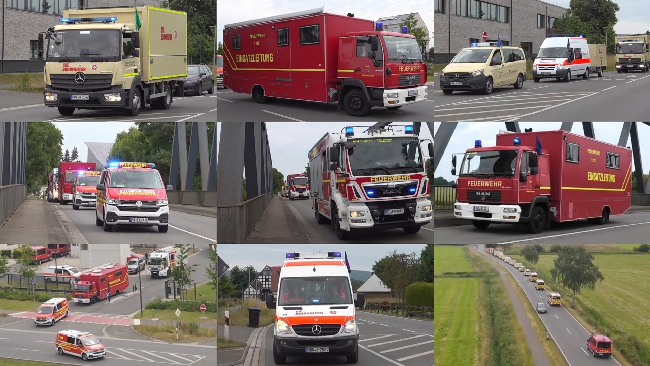 [EM in Dortmund] BHP50 des Kreis Minden-Lübbecke auf Kolonnenfahrt zur Feuerwehrschule nach Dortmund