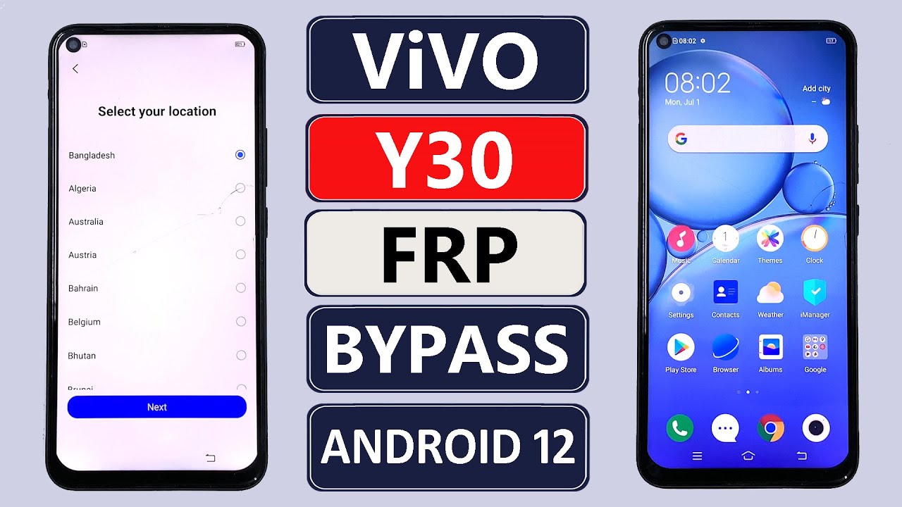 Vivo Y30 Frp Bypass Android 12 | Vivo (1938) Google Account Bypass | Vivo Y30 Frp Unlock Without Pc💯
