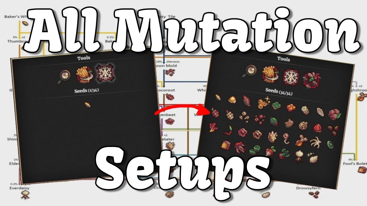 The Garden Minigame - All Optimal Mutation Setups