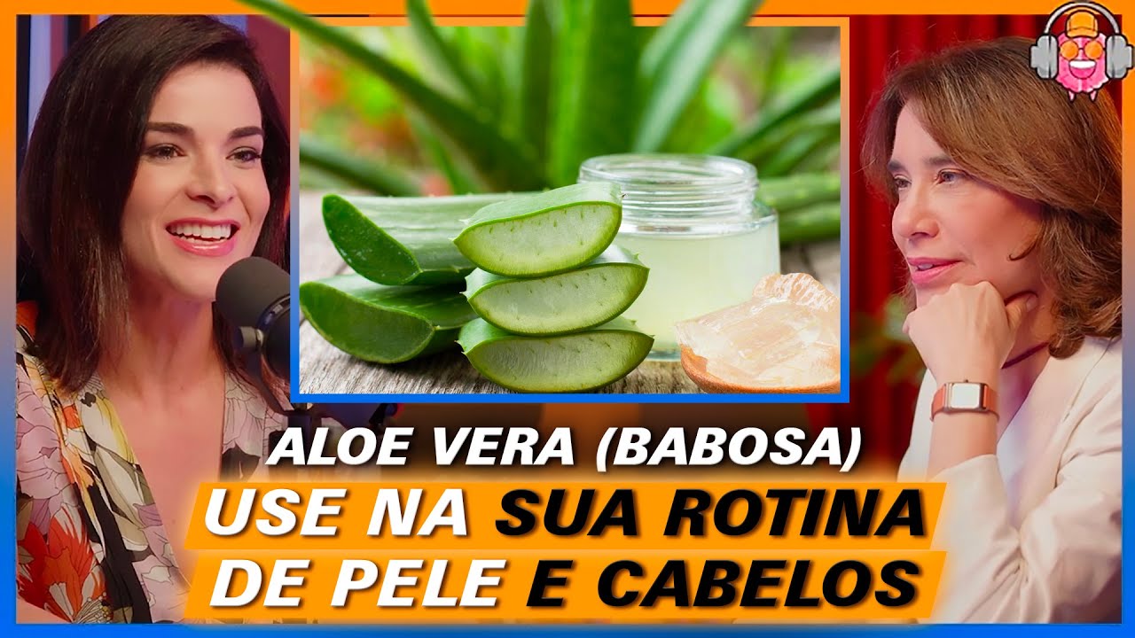 Passe GEL DE BABOSA na Pele e nos Cabelos. Aloe Vera é a melhor Planta para Hidratação Natural!