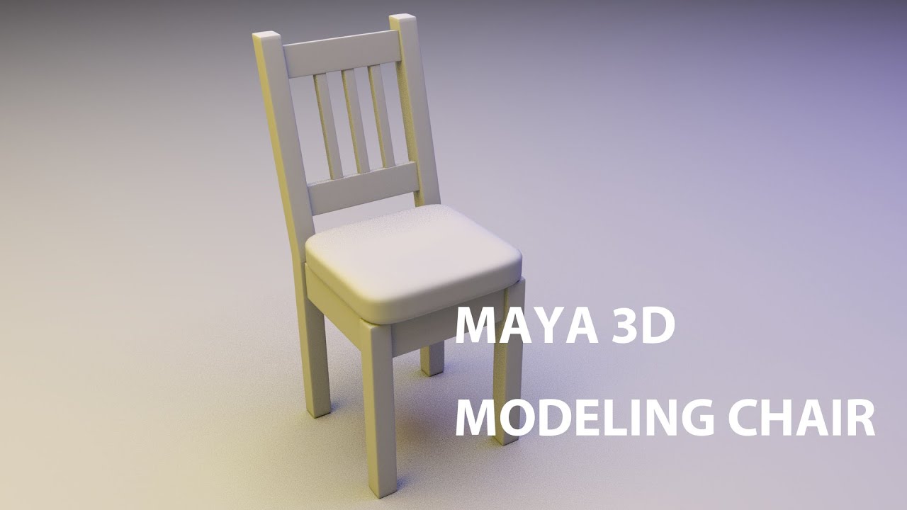 3D model of Chair using Maya
