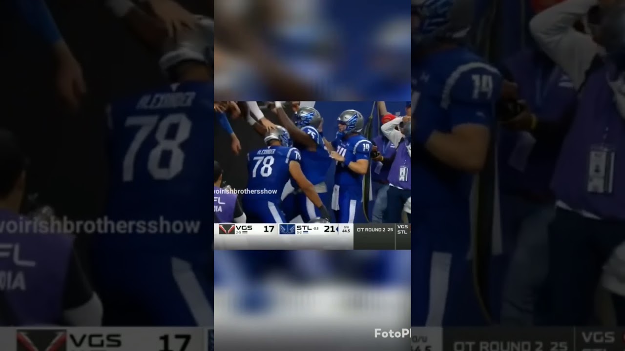 St. Louis BattleHawks win in overtime! #stlouisbattlehawks #ufl #xfl #usfl