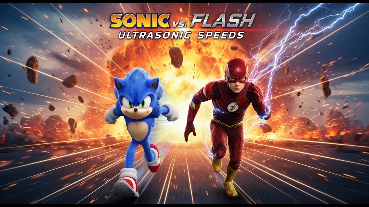 Sonic vs Flash ⚡ Ultimate Race Movie (Parts 4) | Who Is Faster?