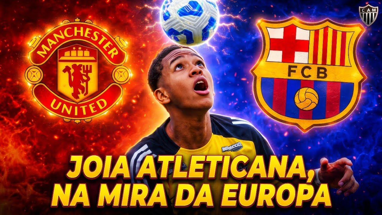 BOMBA NO MERCADO! GABRIEL VENENO NA MIRA DE BARCELONA E MANCHESTER UNITED! JOIA DE 16 ANOS! 