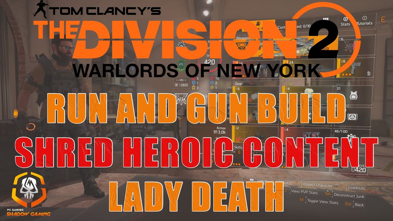 THE DIVISION 2 | LADY DEATH NINJA BIKE DPS BUILD | SHADOW GAMING