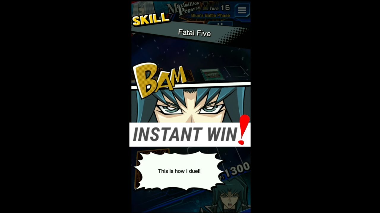 Yugioh Duel Links - Zane's Ultimate Skill : Fatal Five (Instant Win)