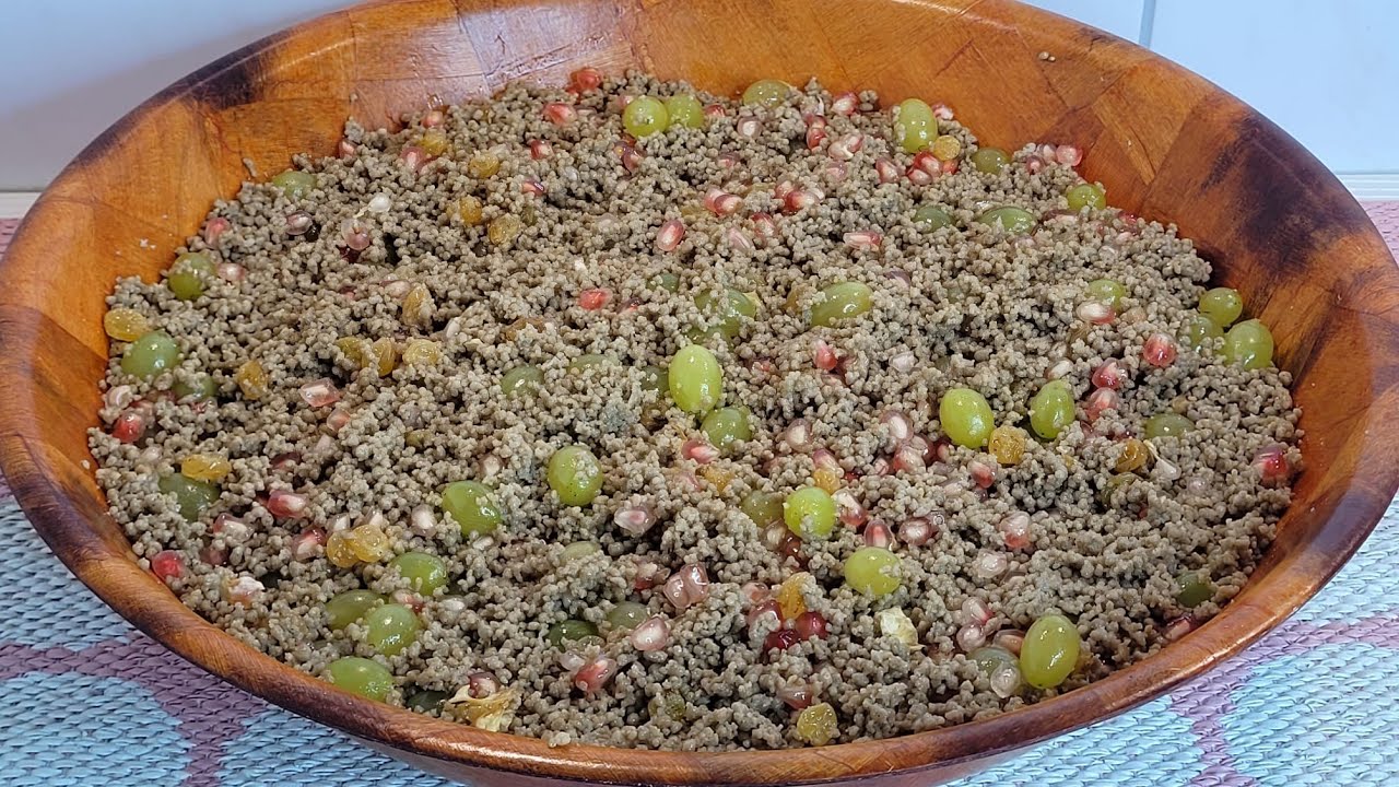 مسفوف الدرع بالرمان ( الايلان او البشنة او Sorgho)