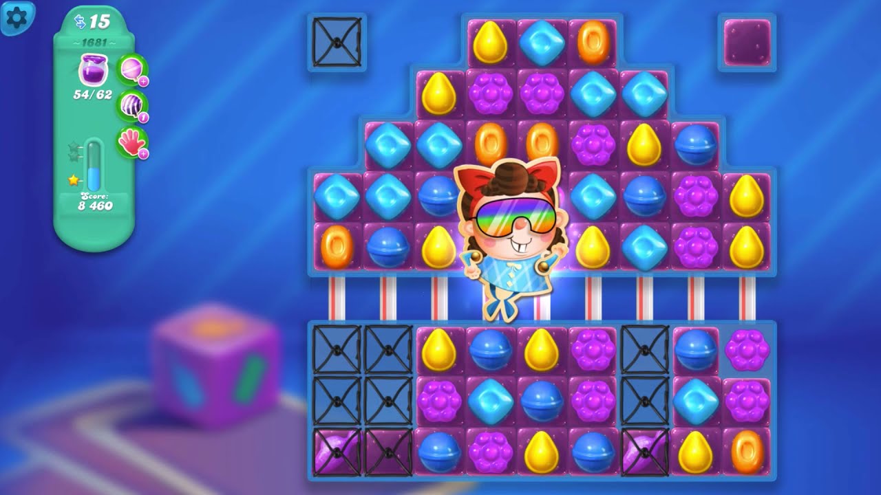 Candy Crush Soda Saga - color bomb and coloring candy in one go