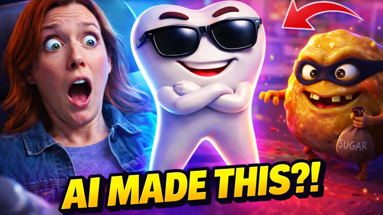 The Funniest Dentist Ad Ever? 😂 AI Made a Talking Tooth & Plaque Villain