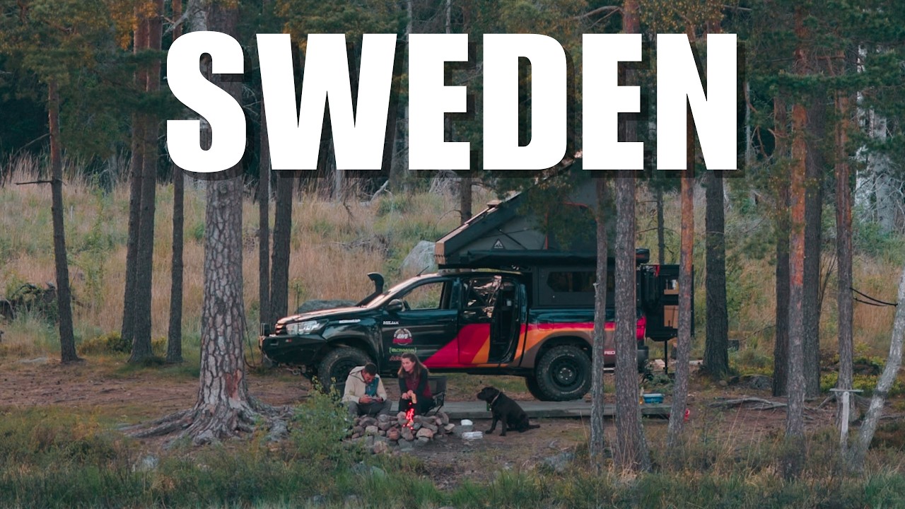 Cosy camping trip in Sweden with our Toyota Hilux