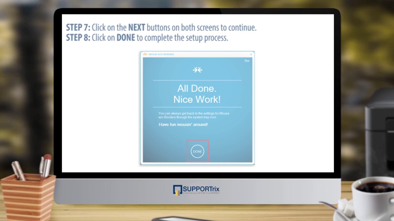 SUPPORTrix - How to Configure Two  Windows 10 PCs to Share a  Single Keyboard and Mouse