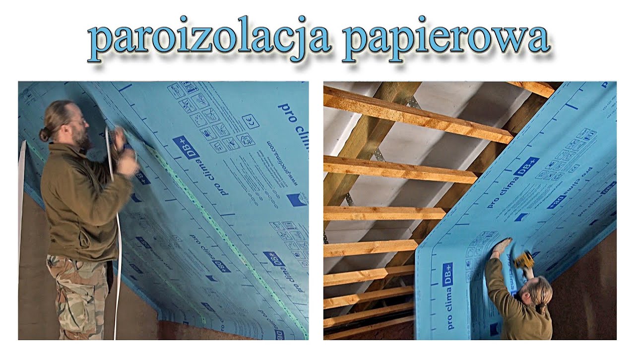 Paroizolacja papierowa pro clima DB+ - Strawbale Vlog 119