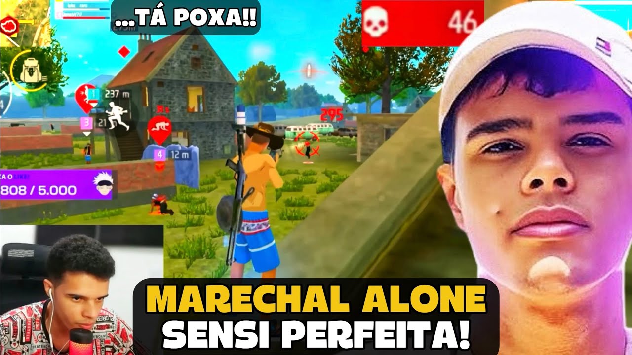 MARECHAL DEIXOU OS ALEATORIOS IMPRESSIONADO COM A SUA SENSI NA RANK! FREE FIRE - MARECHAL HIGHLIGHTS
