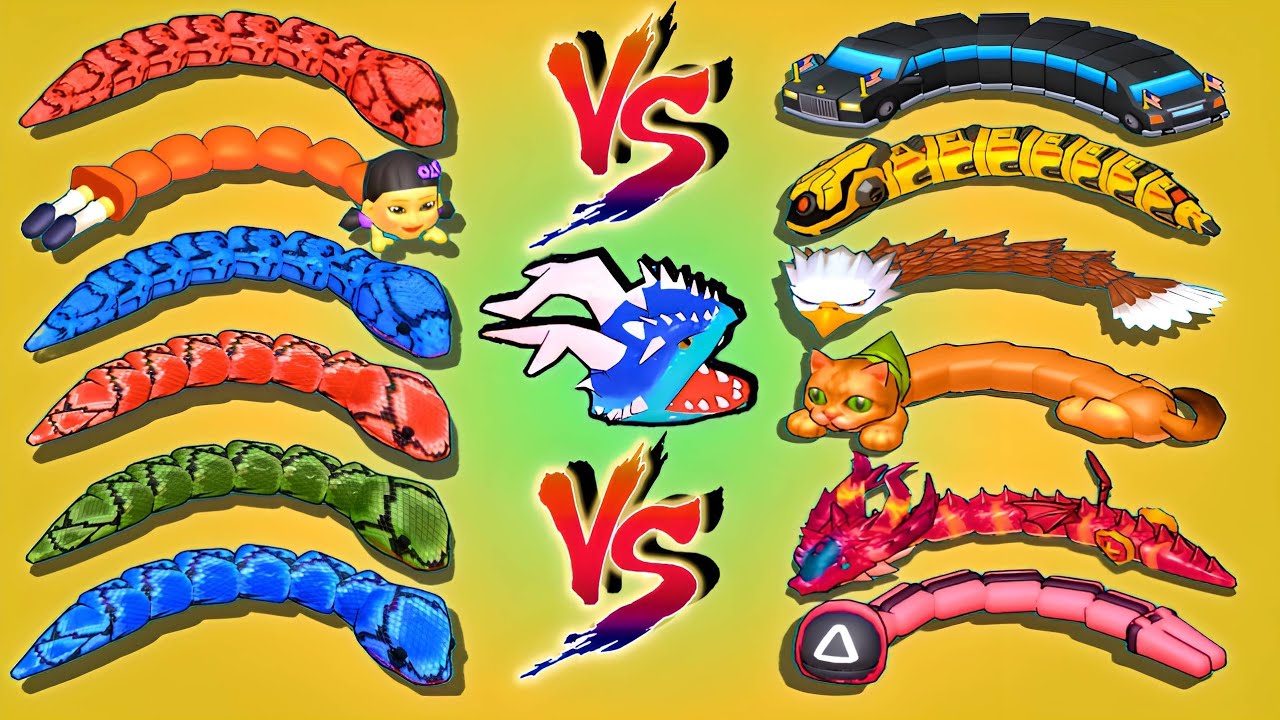 Amazing 😍 Snake Clash Noobs Gameplay 😎😁 Comman Snake Vs Legend Snake 💥 Snake Clash 