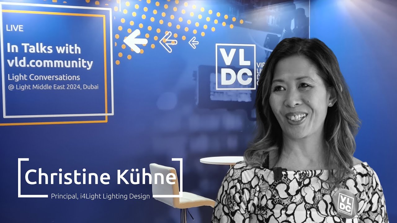 Christine Kühne, Founder i4Light Lighting Design Studio | Light Conversations at LIBME 2024 Dubai
