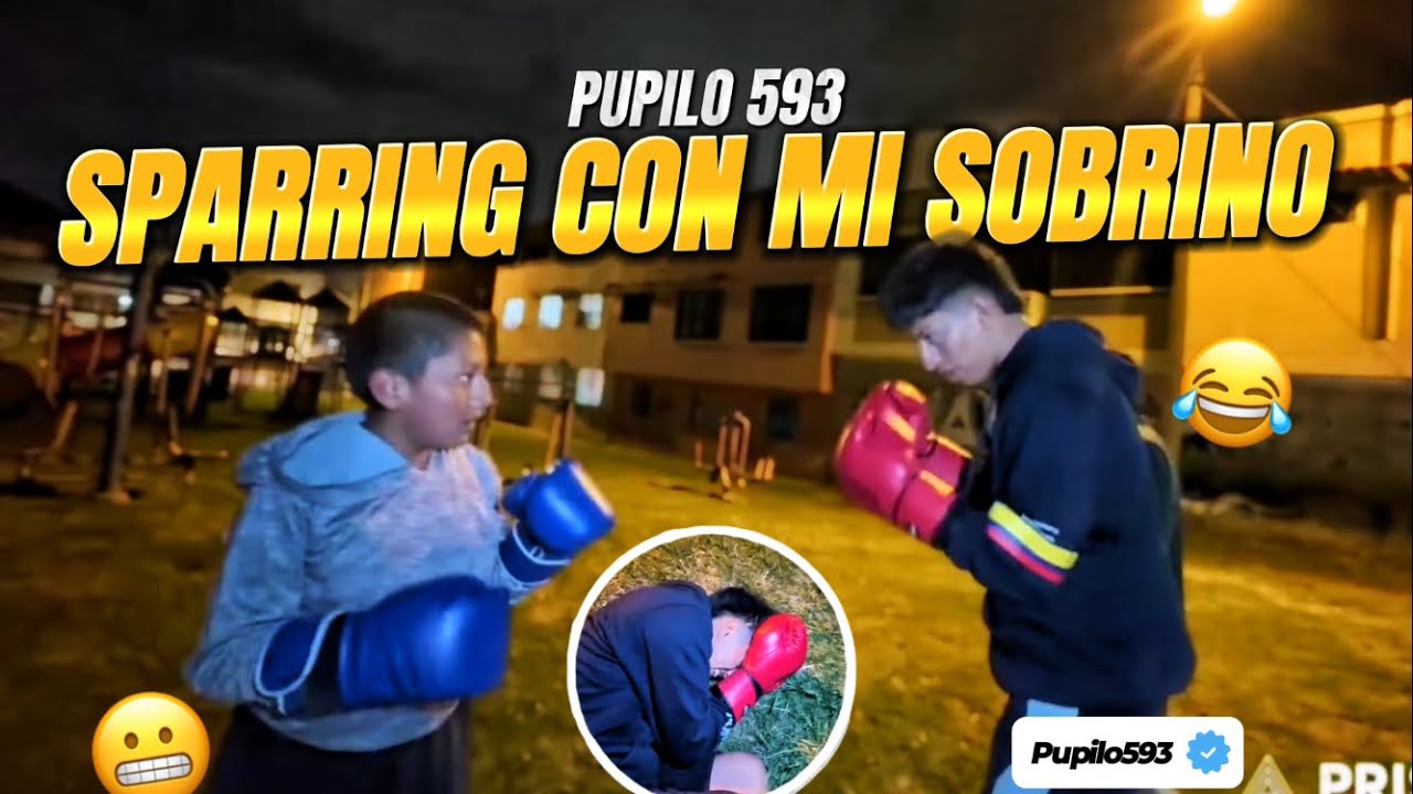 PUPILO HACIENDO SPARRING CON SU SOBRINO 🥊😂 | Pupilo593