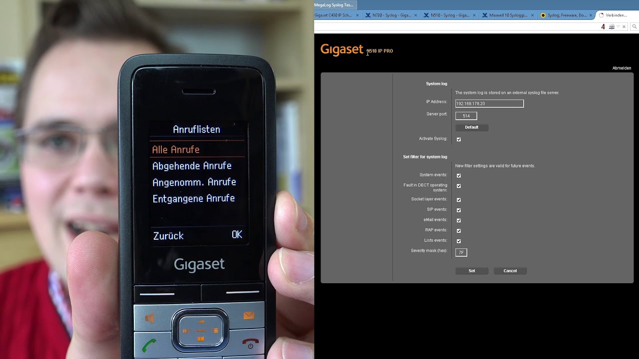 Gigaset C430 IP und N510 IP PRO - Verstecktes Systemlog nutzen