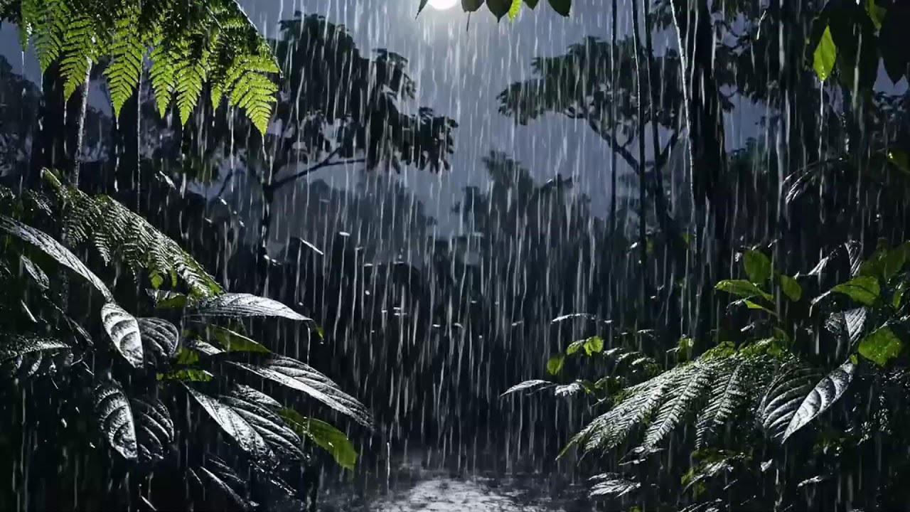 🔴 Live 🌿 Rain Forest Ambience For Deep Sleep Relaxation And Complete Mental And Physical Rest