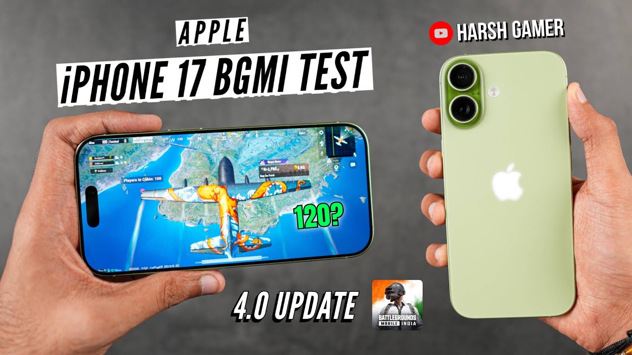 iPhone 17 BGMI Test with FPS Meter, Heating & Battery Test | Gaming Beast? 🤔