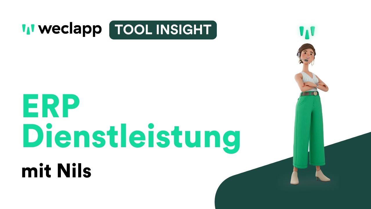 weclapp Tool Insight: ERP Dienstleistung
