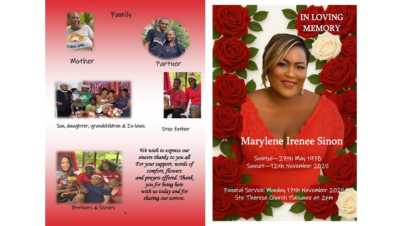 In Memory Of Marylene, Irenne Sinon