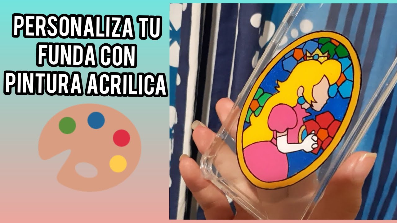 Cómo pintar tu FUNDA transparente con ACRILICO sin saber dibujar | FUNDAS TIKTOK