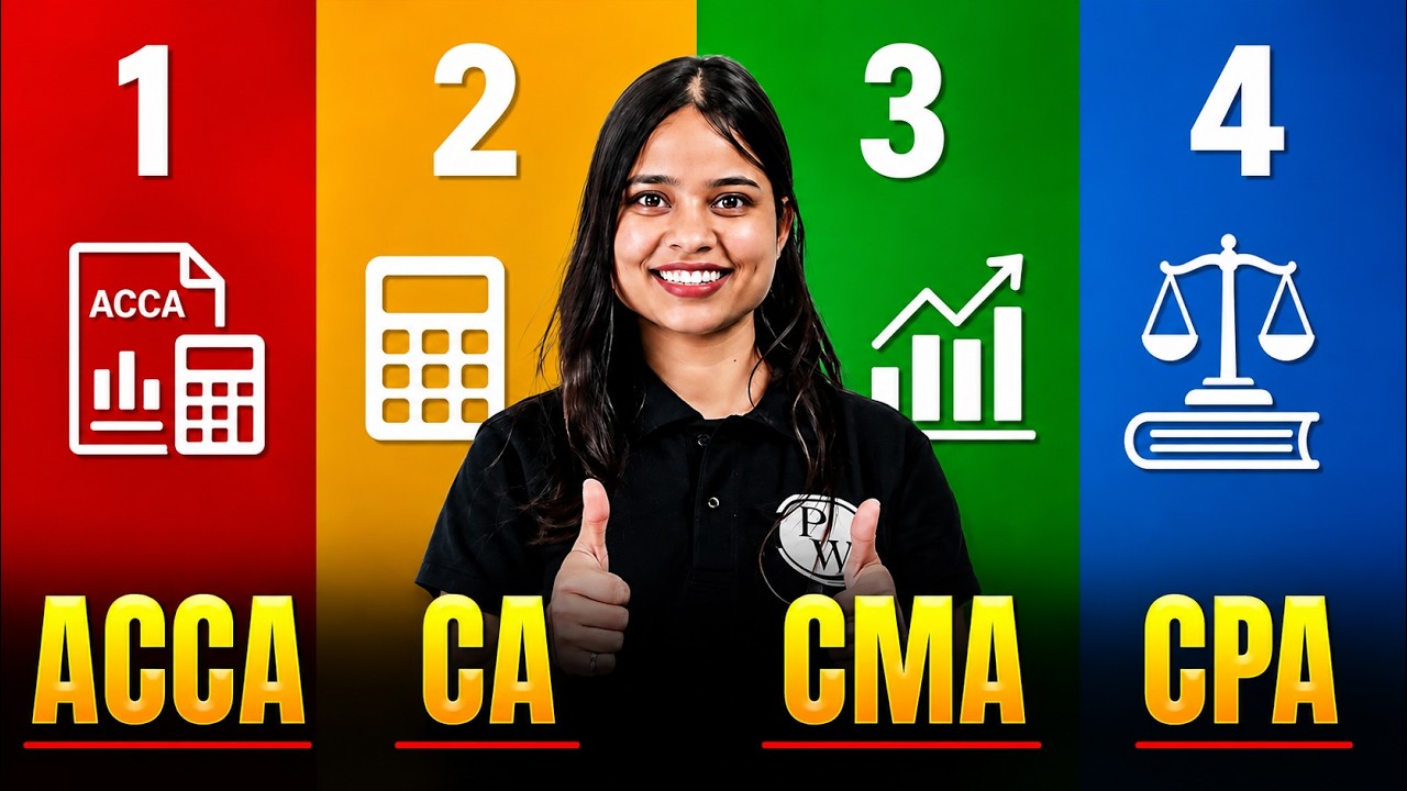 ACCA vs CA vs CMA vs CPA 🤯 | Complete Comparison | ACCA by PW
