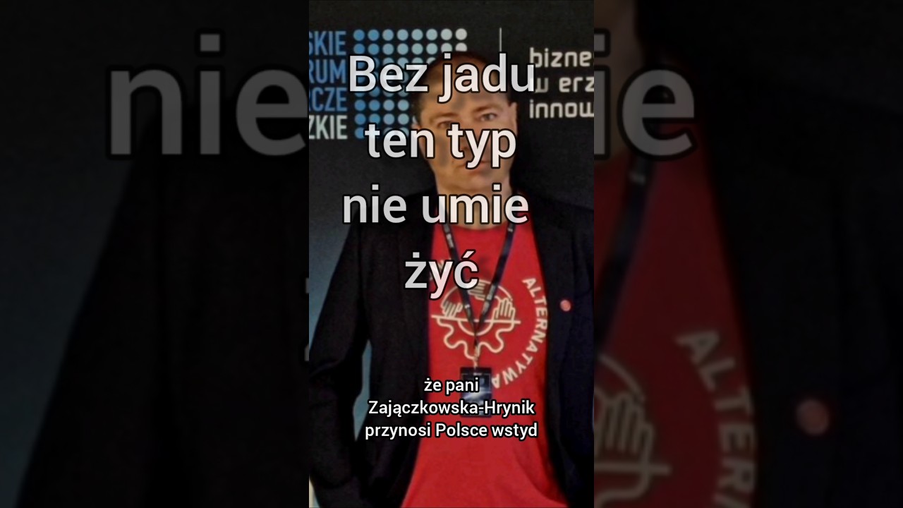 Gość pluje jadem, a innym zarzuca własne ułomności #humor #polityka