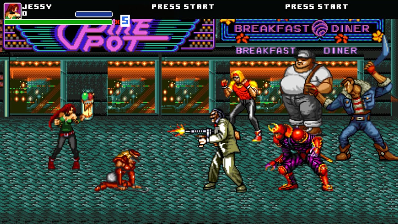 Streets of Rage Legacy (SoR1) - Jessy #OpenBOR #Gameplay #Download