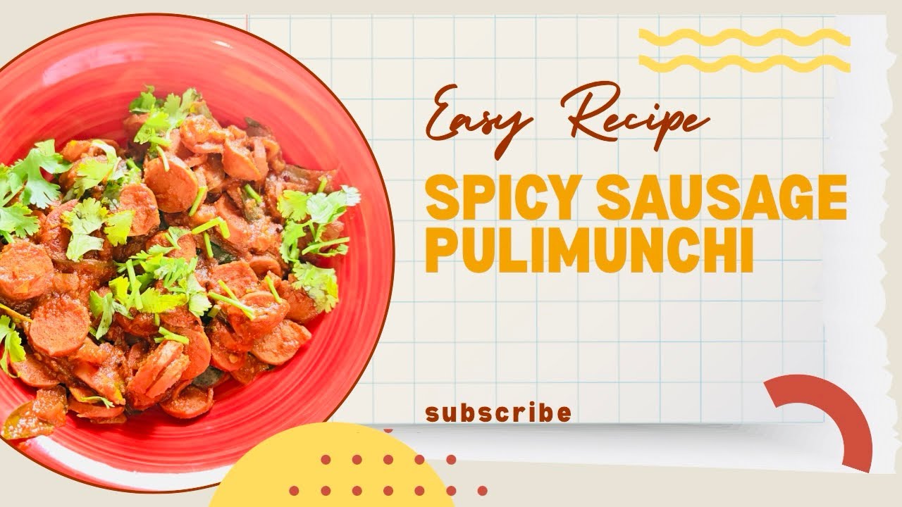 Spicy Sausage Pulimunchi | Perfect Side Dish for Rice & Neer Dosa #trending#viral#explore#food 