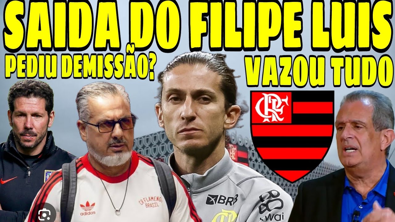 PEDIDO DE DEMISSÃO! FILIPE LUÍS NO ATLÉTICO DE MADRID/ FLAMENGO É PEG0 DE SURPRESA!