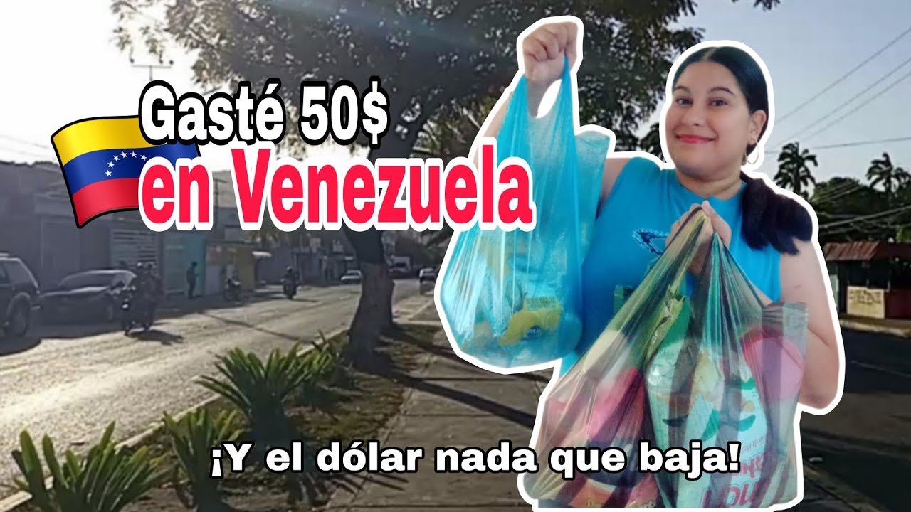 El PRECIO de Comprar COMIDA en Venezuela 2026 🇻🇪🛍️... GASTÉ 50$ con el DÓLAR sin Bajar💲💸😫 #venezuela