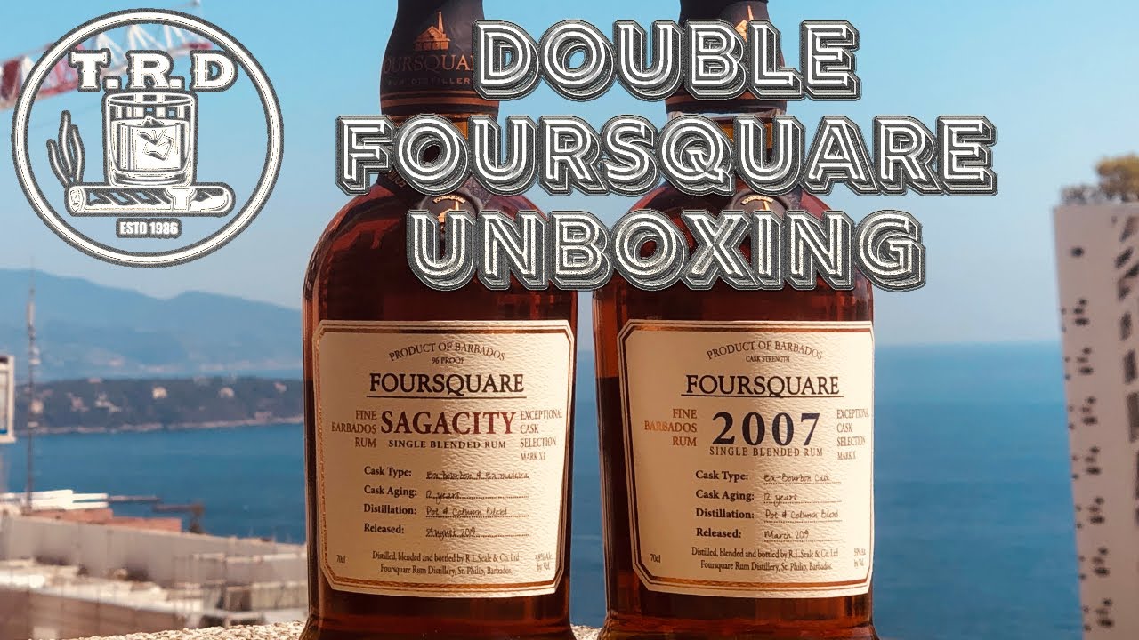 Double Unboxing & tasting of Foursquare Sagacity & 2007