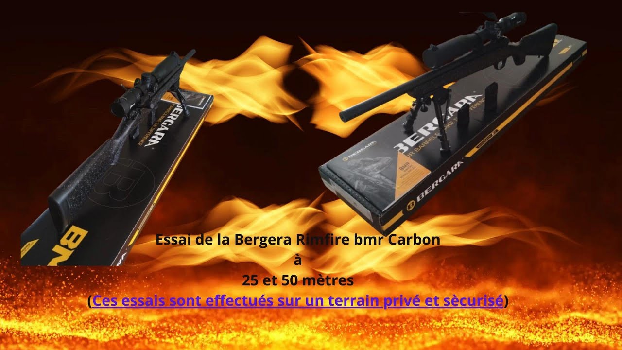 💥 Bergara Rimfire bmr Carbon 22lr à 25 et 50 mètres 🎯🧿🔫😉👍, j'en ai moui..é ma culotte😂🤣